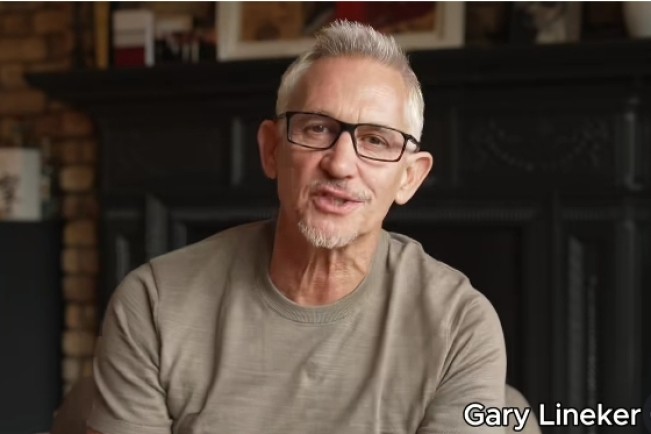 Gery Lineker eks Legenda sepakbola Inggris sindir keras atas kematian legenda sepakbola Palestina Suleiman Obaid yang dibunuh Israel. [Instagram]